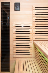 Peak Saunas Kilimanjaro 5-Person Outdoor Full Spectrum Infrared Sauna with Built-In XL Medical-Grade Red Light Therapy and Smart WiFi App Control