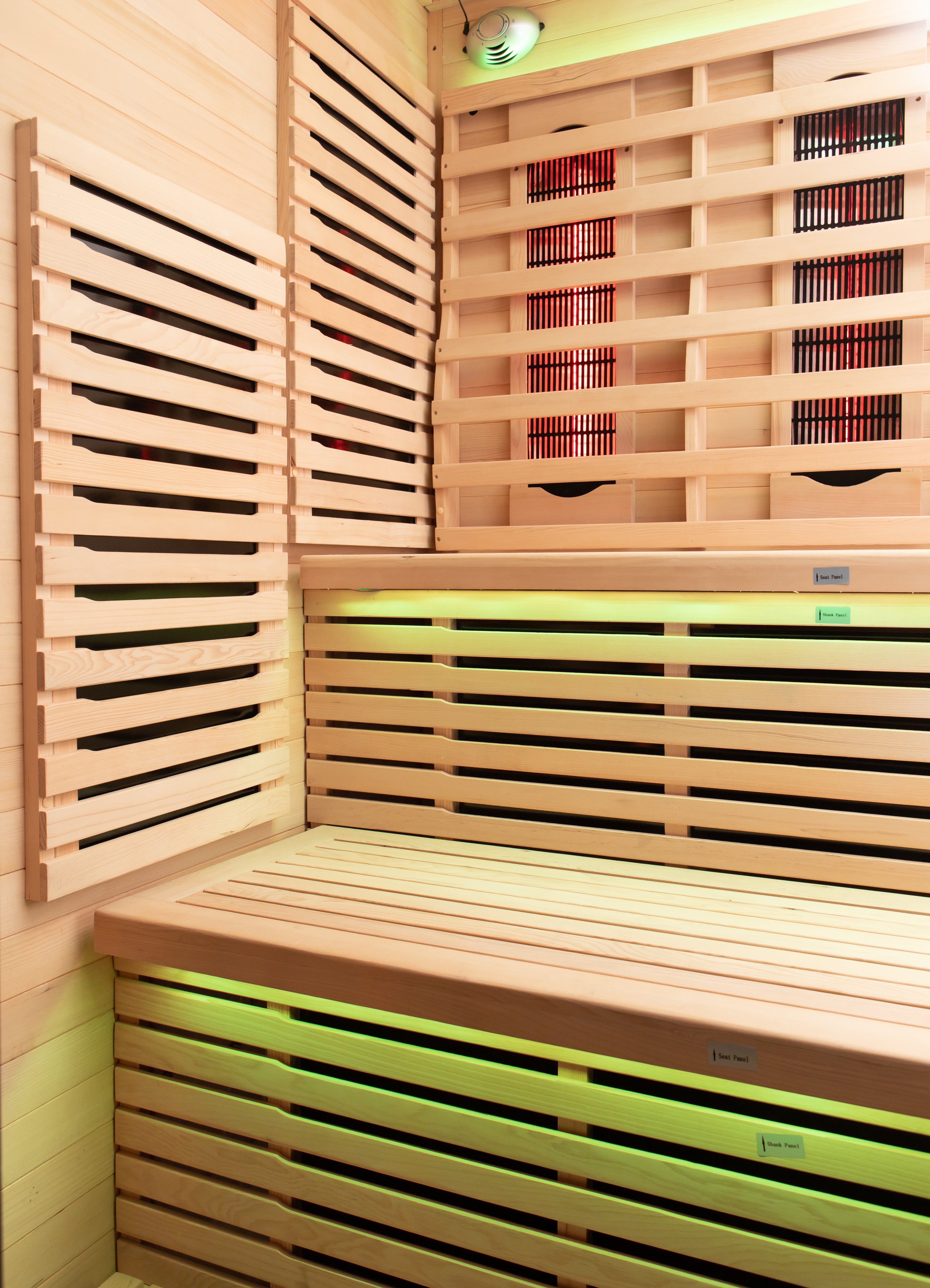 Peak Saunas Kilimanjaro 5-Person Outdoor Full Spectrum Infrared Sauna with Built-In XL Medical-Grade Red Light Therapy and Smart WiFi App Control