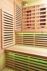 Peak Saunas Kilimanjaro 5-Person Outdoor Full Spectrum Infrared Sauna with Built-In XL Medical-Grade Red Light Therapy and Smart WiFi App Control