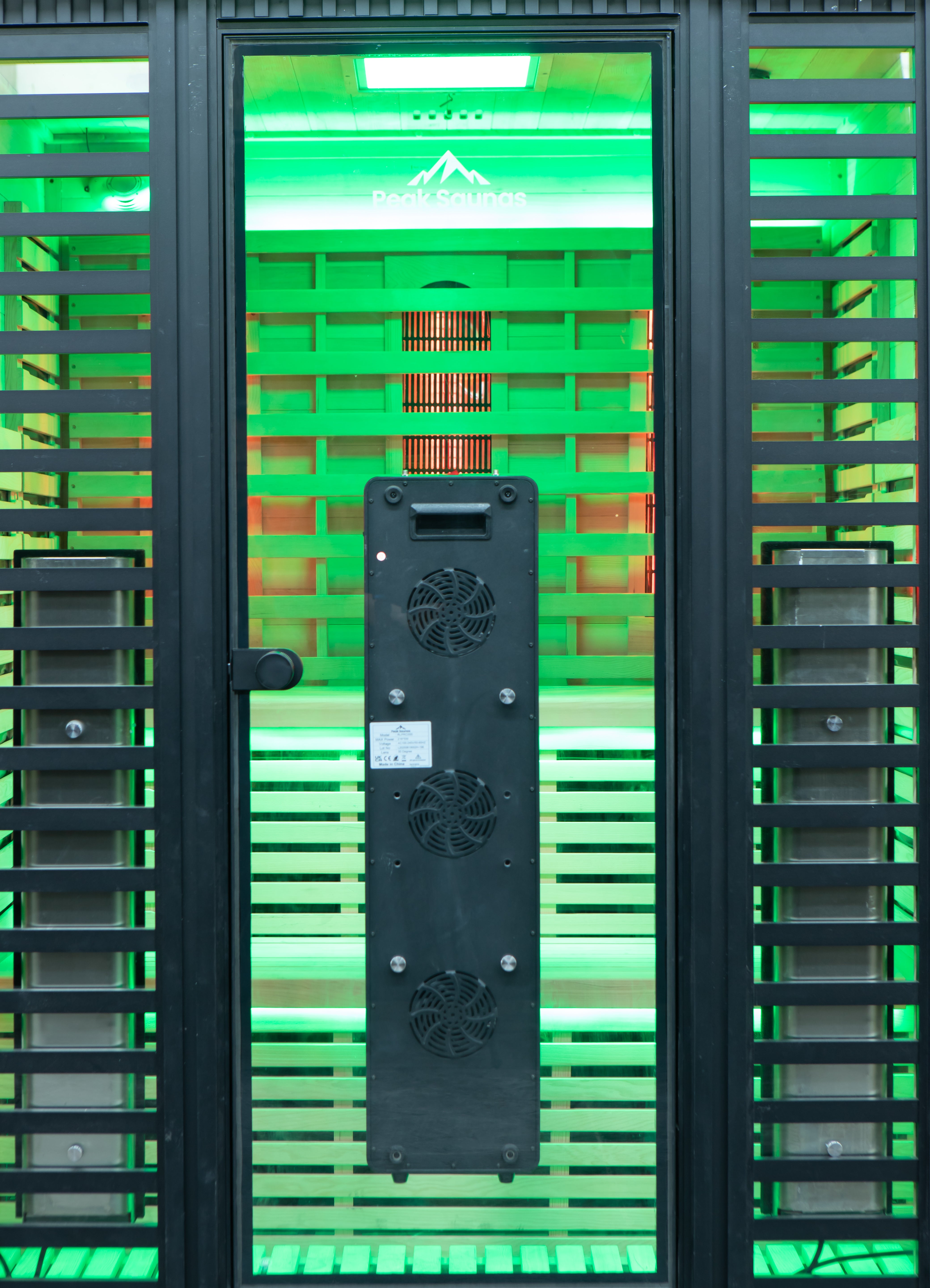 Peak Saunas Kilimanjaro 5-Person Outdoor Full Spectrum Infrared Sauna with Built-In XL Medical-Grade Red Light Therapy and Smart WiFi App Control