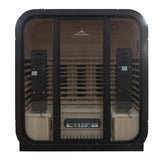 Peak Saunas El Capitan 4-Person Outdoor Full Spectrum Infrared Sauna with Built-In XL Medical-Grade Red Light Therapy and Smart WiFi App Control