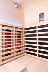 Peak Saunas El Capitan 4-Person Outdoor Full Spectrum Infrared Sauna with Built-In XL Medical-Grade Red Light Therapy and Smart WiFi App Control