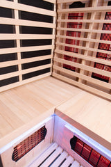 Peak Saunas El Capitan 4-Person Outdoor Full Spectrum Infrared Sauna with Built-In XL Medical-Grade Red Light Therapy and Smart WiFi App Control