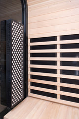 Peak Saunas El Capitan 4-Person Outdoor Full Spectrum Infrared Sauna with Built-In XL Medical-Grade Red Light Therapy and Smart WiFi App Control