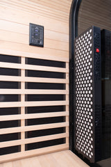 Peak Saunas El Capitan 4-Person Outdoor Full Spectrum Infrared Sauna with Built-In XL Medical-Grade Red Light Therapy and Smart WiFi App Control