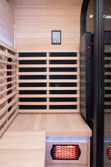 Peak Saunas El Capitan 4-Person Outdoor Full Spectrum Infrared Sauna with Built-In XL Medical-Grade Red Light Therapy and Smart WiFi App Control