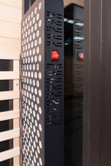 Peak Saunas El Capitan 4-Person Outdoor Full Spectrum Infrared Sauna with Built-In XL Medical-Grade Red Light Therapy and Smart WiFi App Control