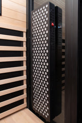 Peak Saunas El Capitan 4-Person Outdoor Full Spectrum Infrared Sauna with Built-In XL Medical-Grade Red Light Therapy and Smart WiFi App Control