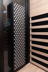 Peak Saunas El Capitan 4-Person Outdoor Full Spectrum Infrared Sauna with Built-In XL Medical-Grade Red Light Therapy and Smart WiFi App Control