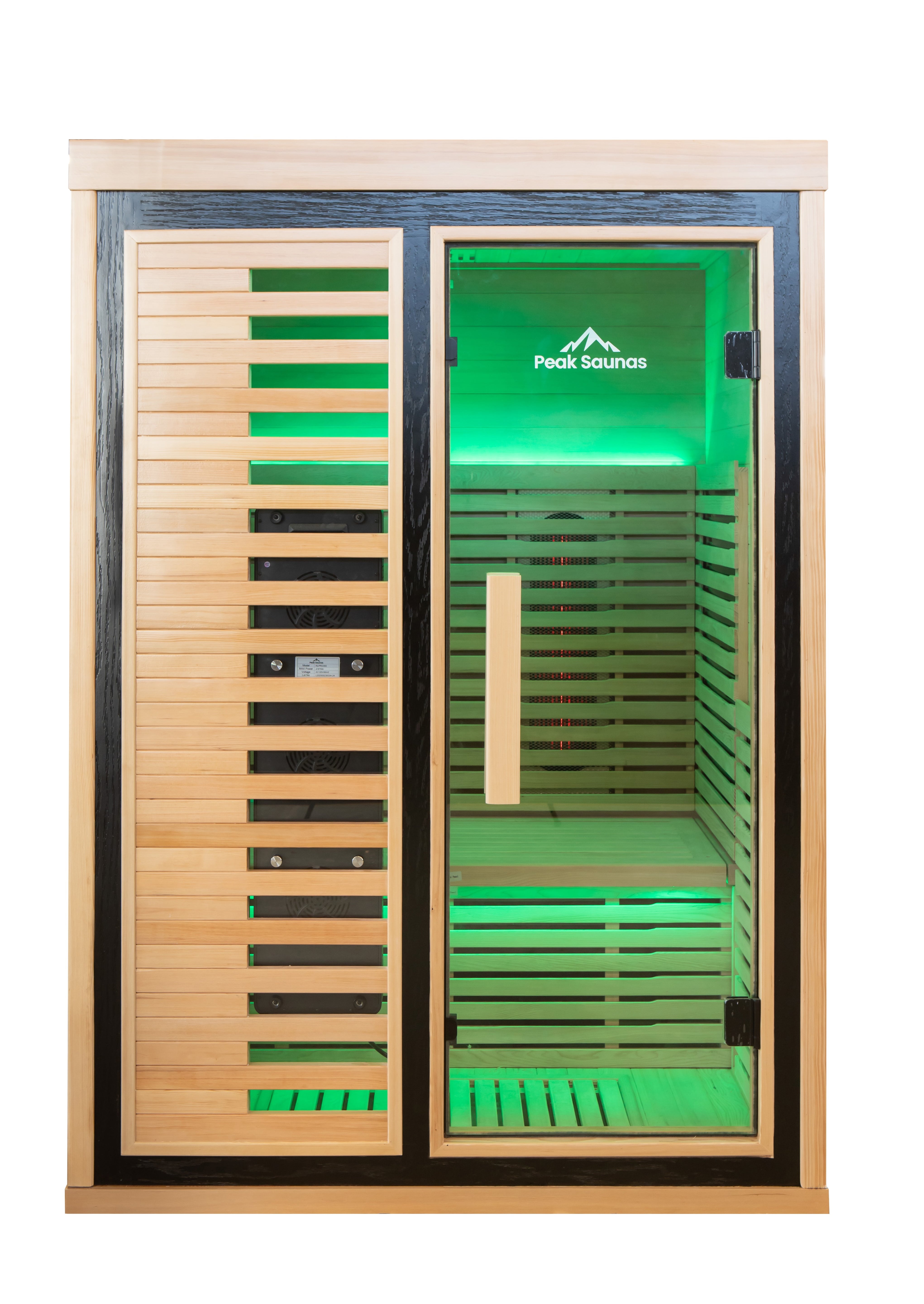 Peak Saunas Everest 2-Person Full Spectrum Infrared Sauna with XL Medical-Grade Red Light Therapy & Smart WiFi App Control