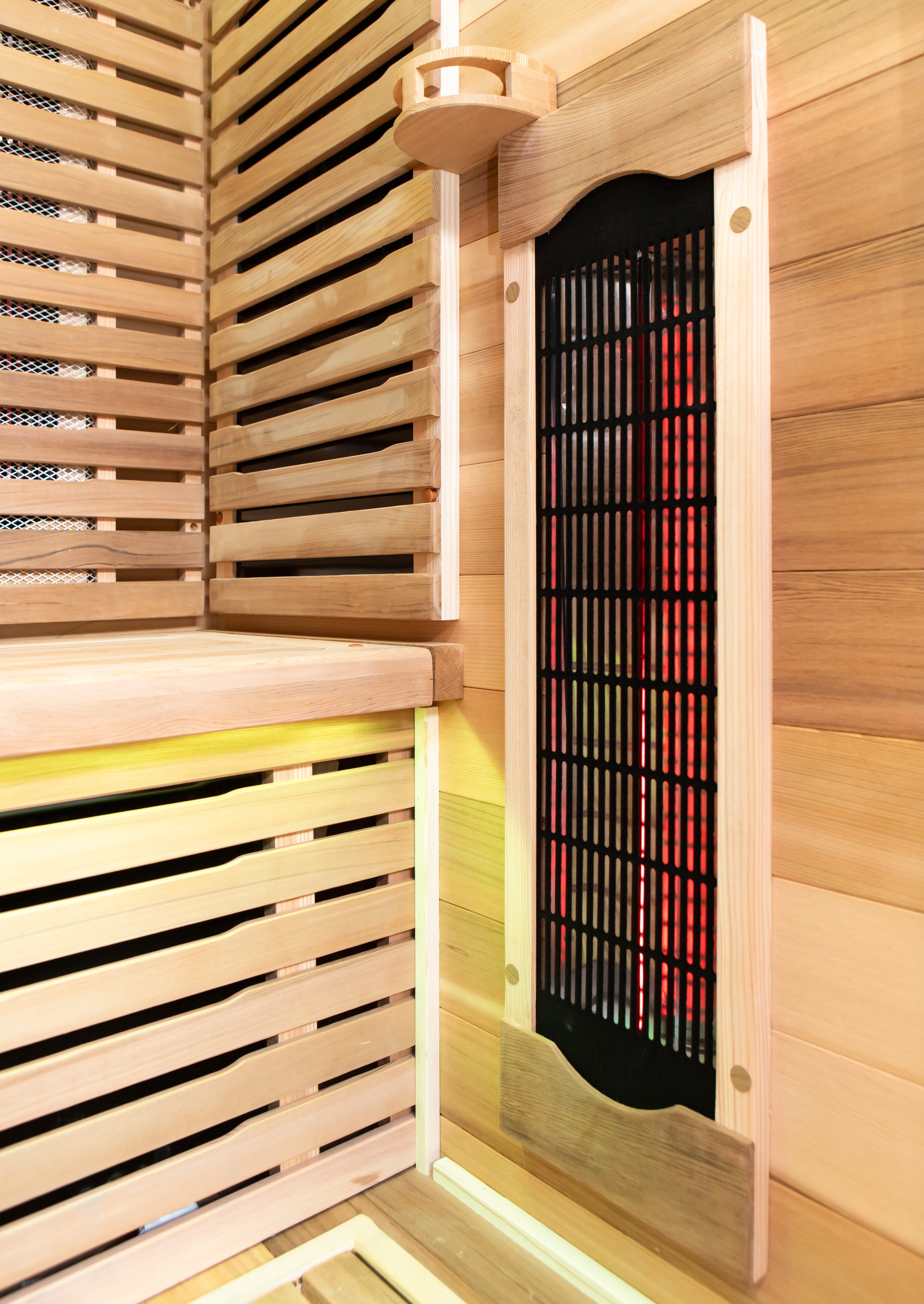 Peak Saunas Rainier 1-Person Full Spectrum Infrared Sauna with XL Medical-Grade Red Light Therapy & Smart WiFi App Control