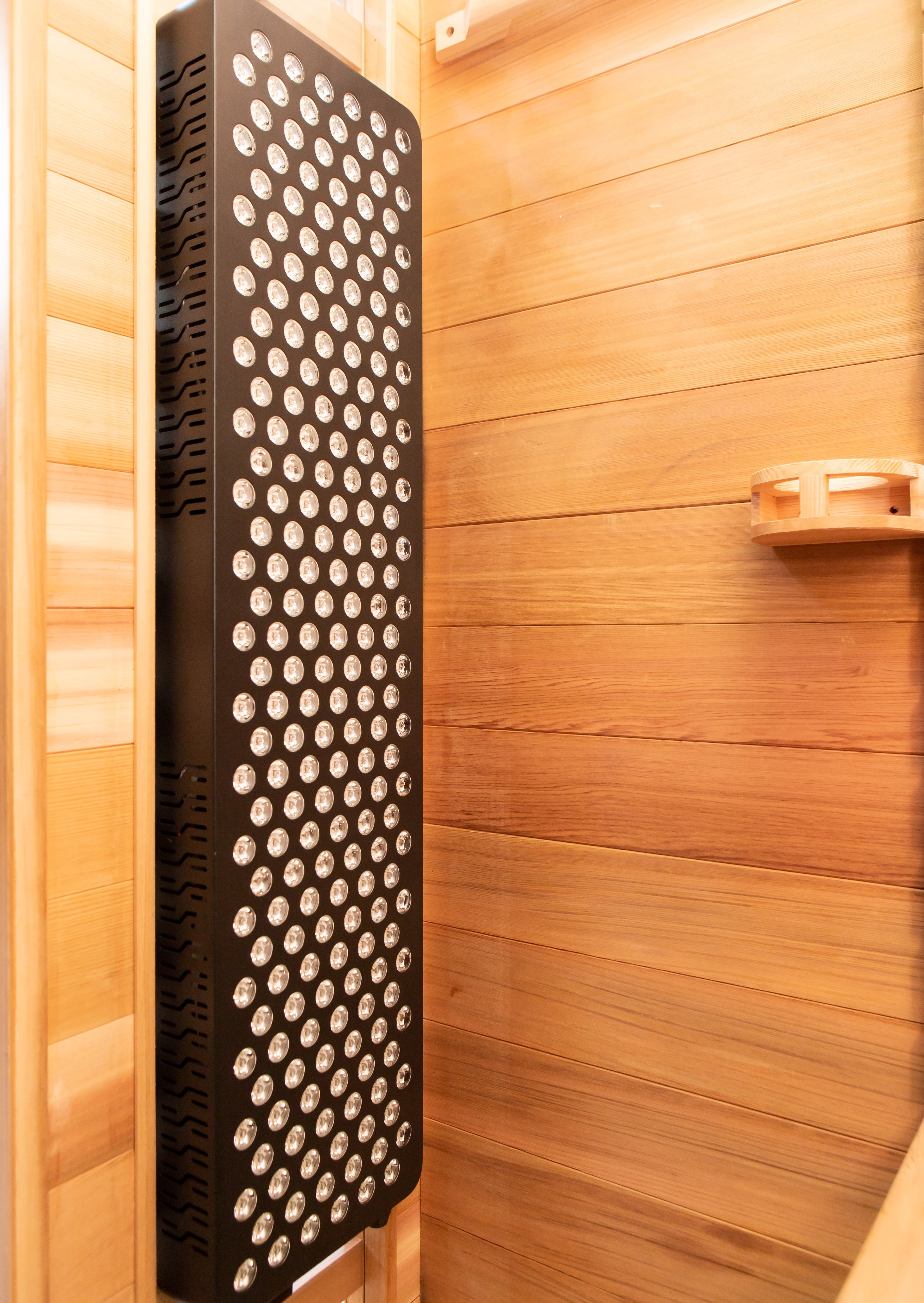 Peak Saunas Rainier 1-Person Full Spectrum Infrared Sauna with XL Medical-Grade Red Light Therapy & Smart WiFi App Control