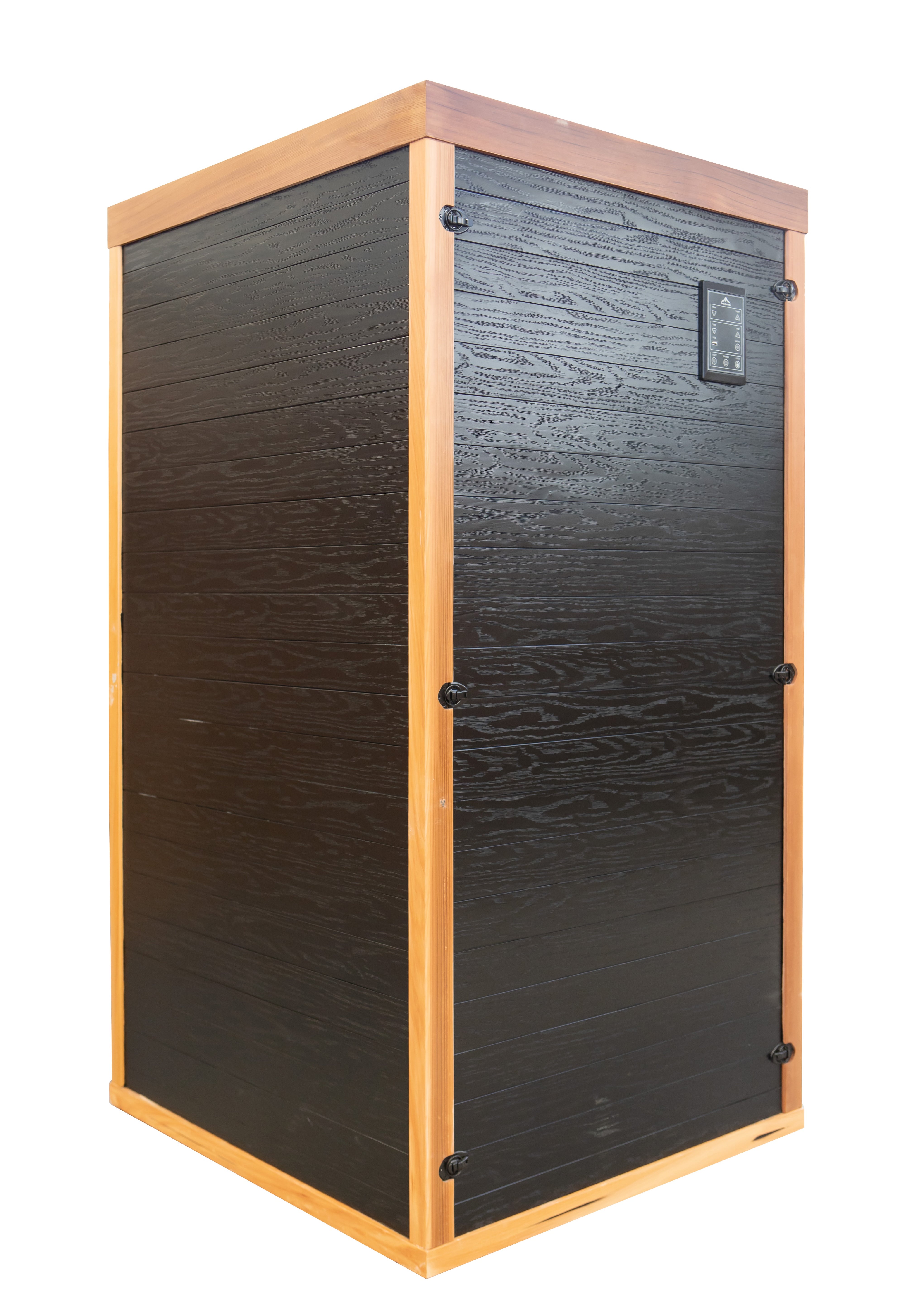 Peak Saunas Rainier 1-Person Full Spectrum Infrared Sauna with XL Medical-Grade Red Light Therapy & Smart WiFi App Control