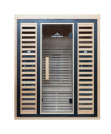 Peak Saunas Denali Luxury 3-Person Full Spectrum Infrared Sauna with Built-In XL Medical-Grade Red Light Therapy & Smart WiFi App Control