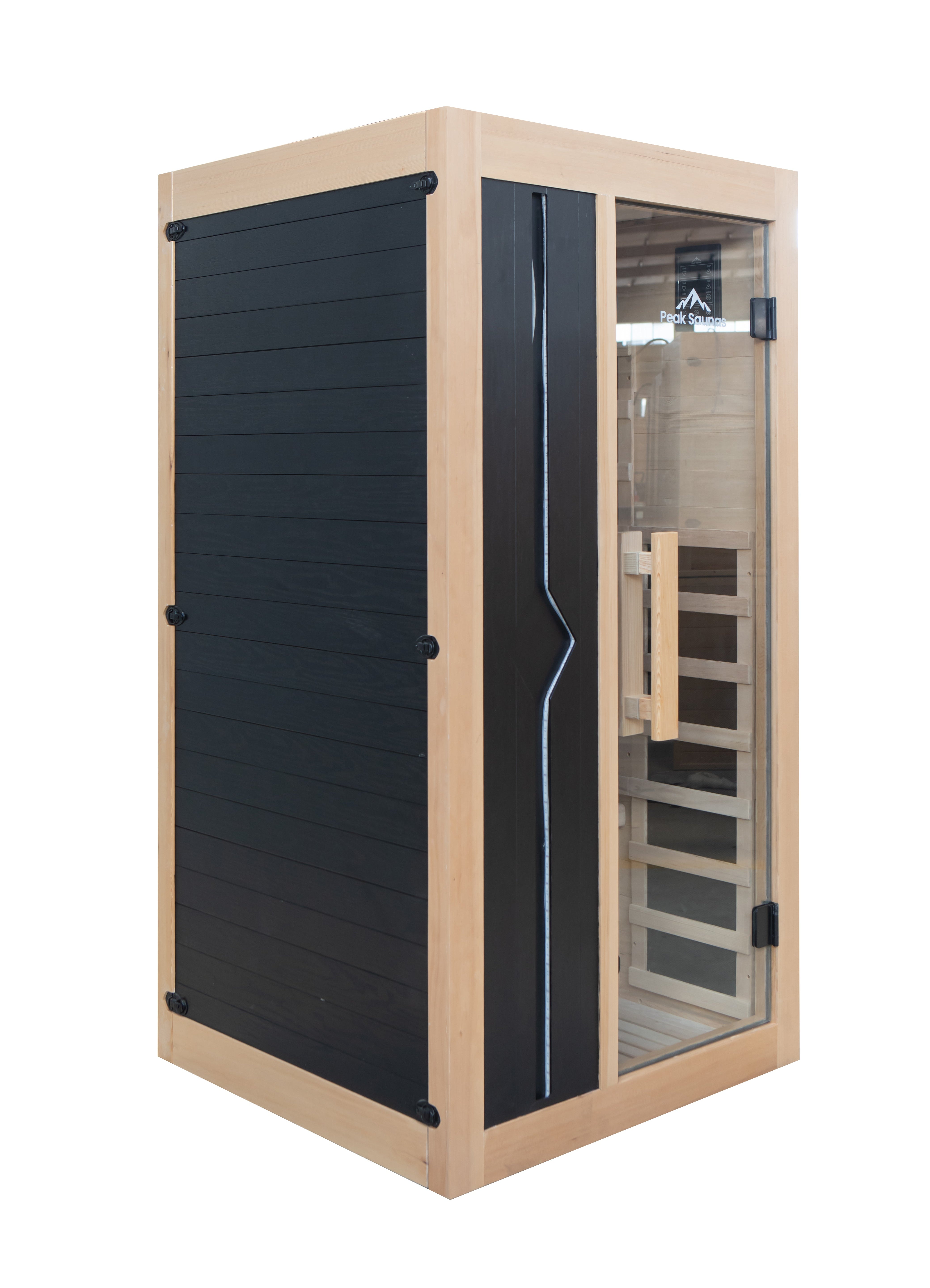 Peak Saunas Olympus 1-Person FAR Infrared Sauna with Smart WiFi App Control