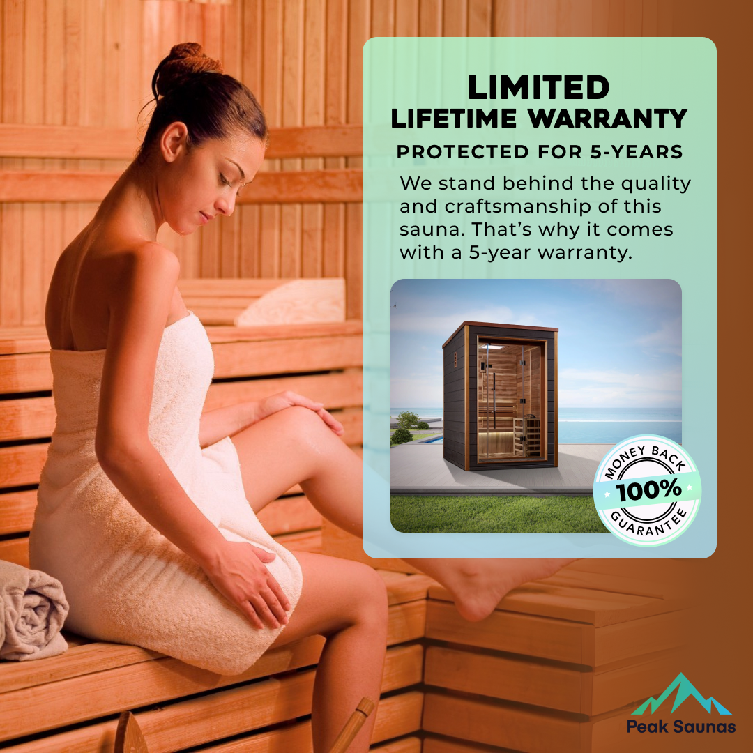 The Narvik 2 Person Luxury Outdoor Traditional Sauna