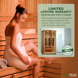 The New York 1-2 Person Luxury Near Zero EMF Indoor Full Spectrum Infrared Sauna
