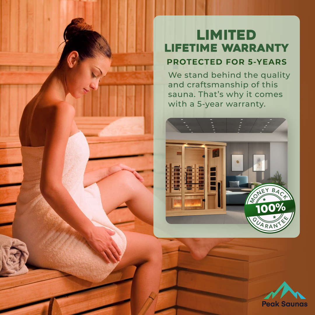 The Norwegian 4 Person Luxury Near Zero EMF Indoor Full Spectrum Infrared Sauna