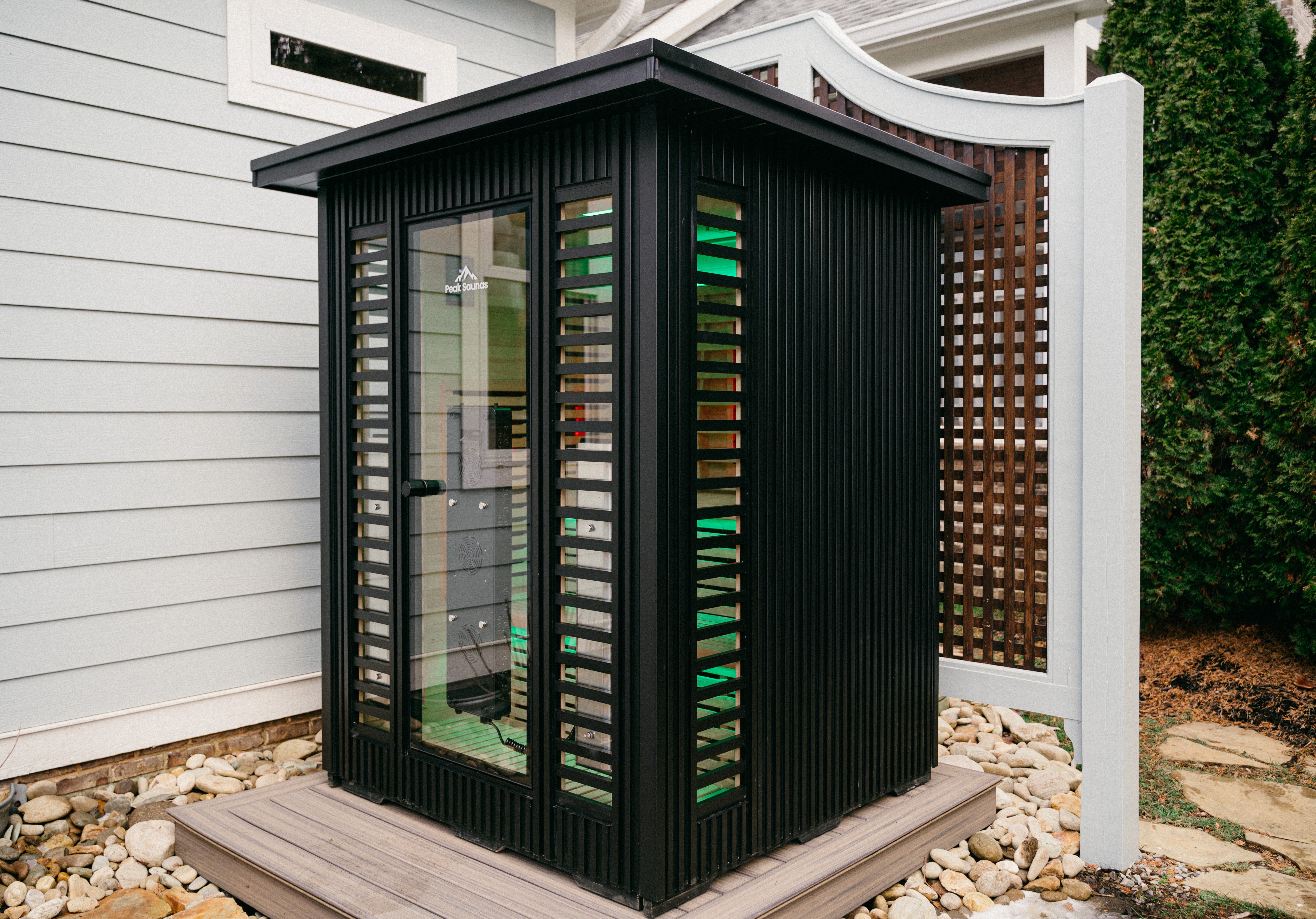 Kilimanjaro 5-Person Outdoor Full Spectrum Infrared Sauna with Full-Body Medical-Grade Red Light Therapy and Smart WiFi App Control