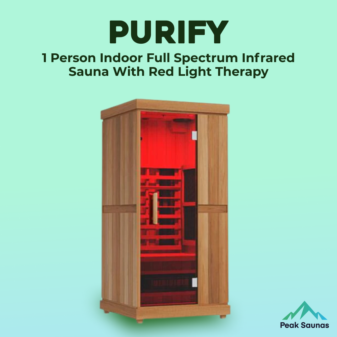 The Purify 1 Person Indoor Full Spectrum Infrared Sauna