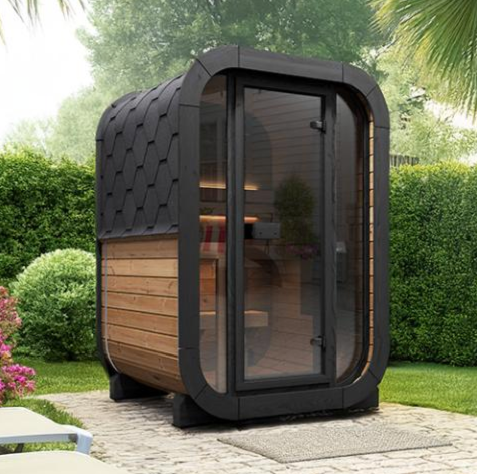The CL3G 2 Person Cube-Series Outdoor Traditional Sauna