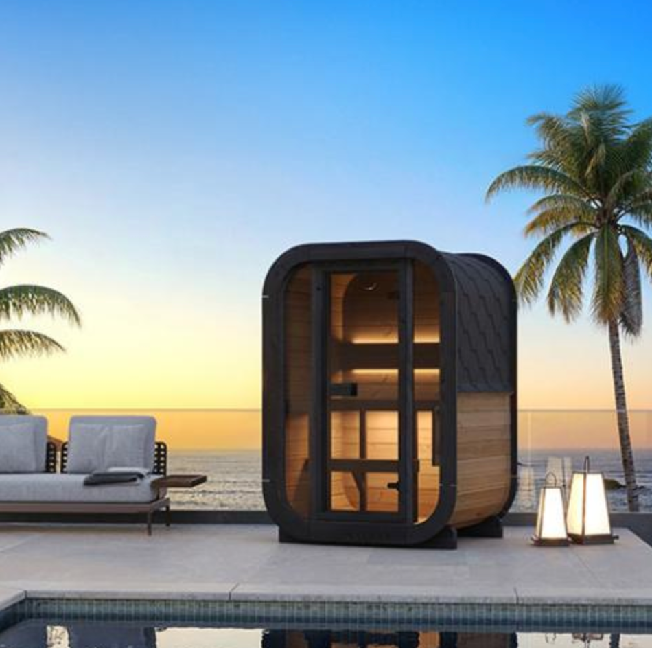 The CL3G 2 Person Cube-Series Outdoor Traditional Sauna