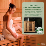 The Solace 4 Person Near Zero EMF Indoor FAR Infrared Sauna