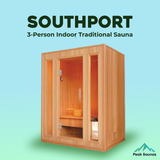 The Southport 3 Person Indoor Traditional Sauna