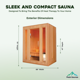 The Southport 3 Person Indoor Traditional Sauna