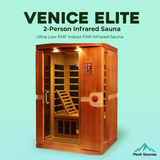 The Venice Elite 2 Person Ultra Low EMF Indoor FAR Infrared Sauna