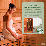 The Venice Elite 2 Person Ultra Low EMF Indoor FAR Infrared Sauna