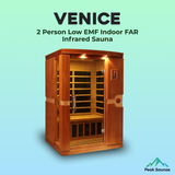 The Venice 2 Person Low EMF Indoor FAR Infrared Sauna