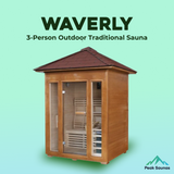 The Waverly 3 Person Outdoor Traditional Sauna