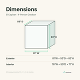 el-capitan sauna dimensions