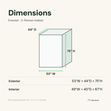 everest sauna dimensions