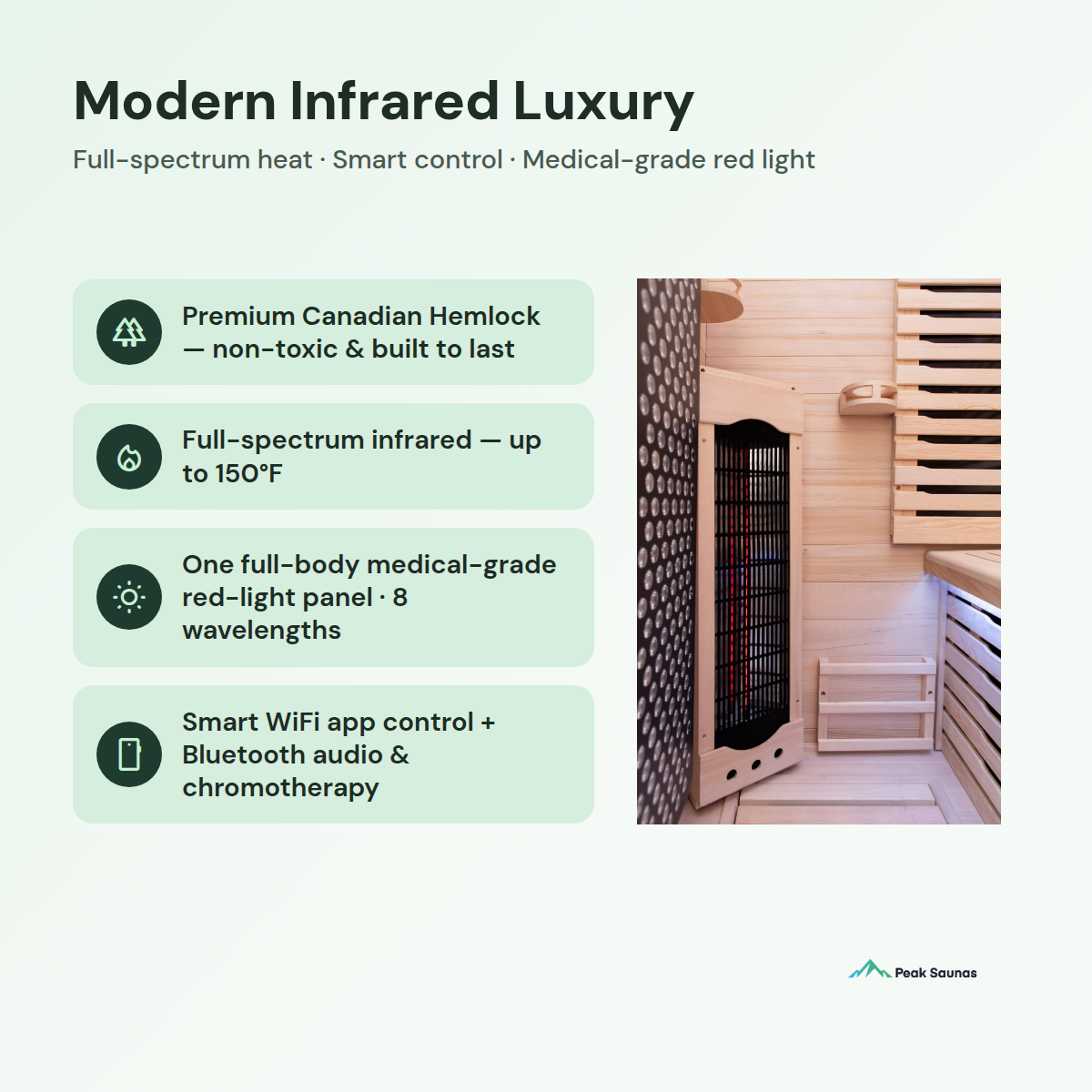 everest Modern Infrared Luxury features