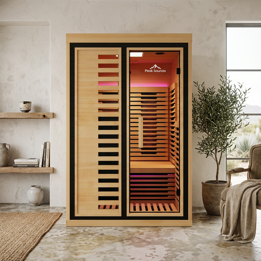 Everest 2-Person Full-Spectrum Infrared Sauna | Peak Saunas