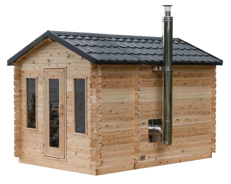Dundalk CT Georgian Outdoor Steam Sauna with Changing Room (6 person) Dundalk Leisurecraft