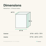 matterhorn sauna dimensions