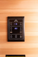 Peak Rainier sauna: Interior control panel
