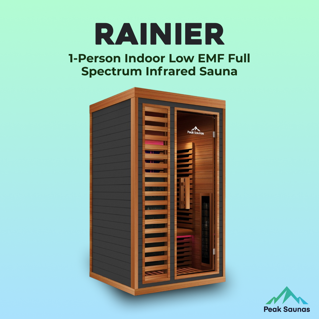 Peak Saunas Rainier 1-Person Full Spectrum Infrared Sauna