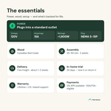 rainier essentials specs
