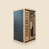 PEAK Shasta 1-person infrared sauna, studio view