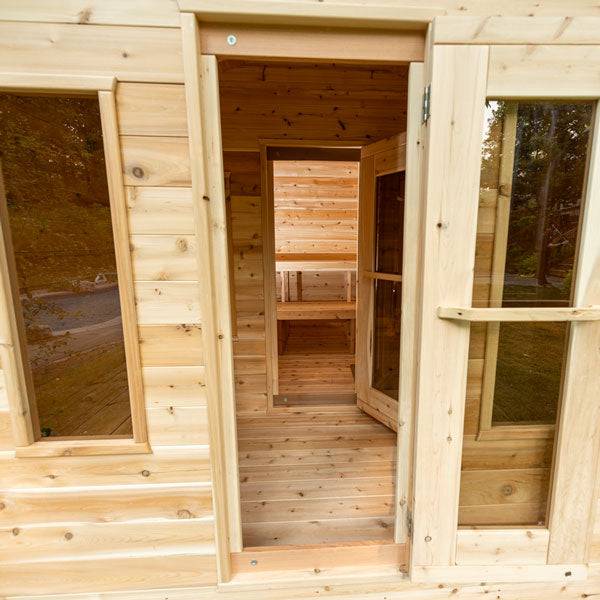 Dundalk CT Georgian Outdoor Steam Sauna with Changing Room (6 person) Dundalk Leisurecraft