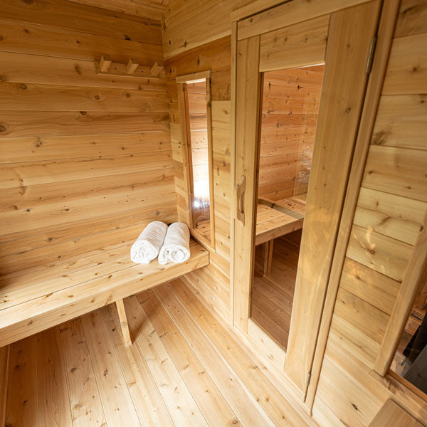 Dundalk CT Georgian Outdoor Steam Sauna with Changing Room (6 person) Dundalk Leisurecraft