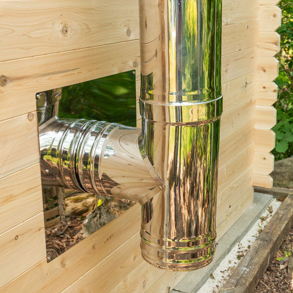 Dundalk CT Georgian Outdoor Steam Sauna with Changing Room (6 person) Dundalk Leisurecraft
