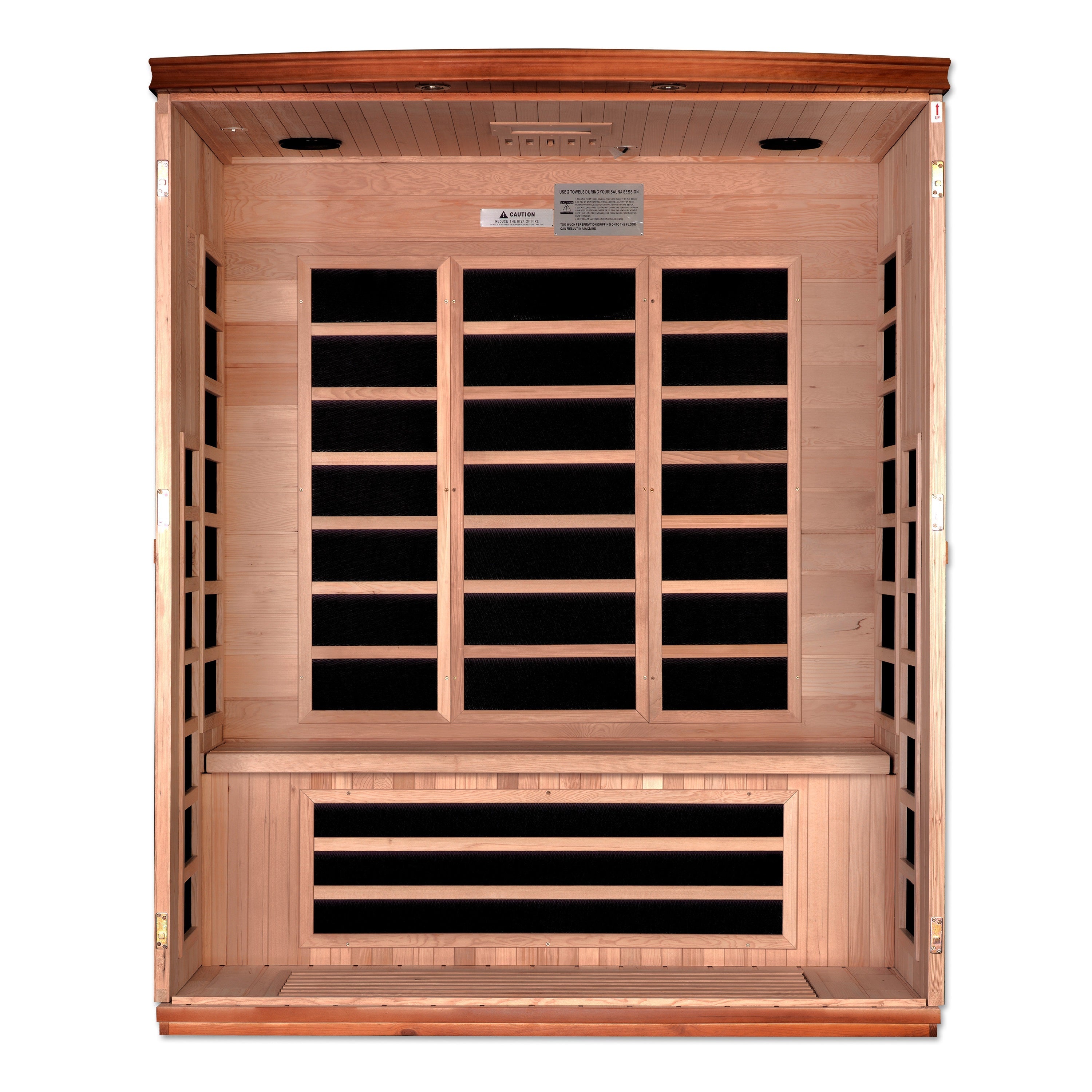 Dynamic Lugano Ultra Low EMF (Under 3MG) FAR Infrared Sauna (3 Person) Dynamic Saunas