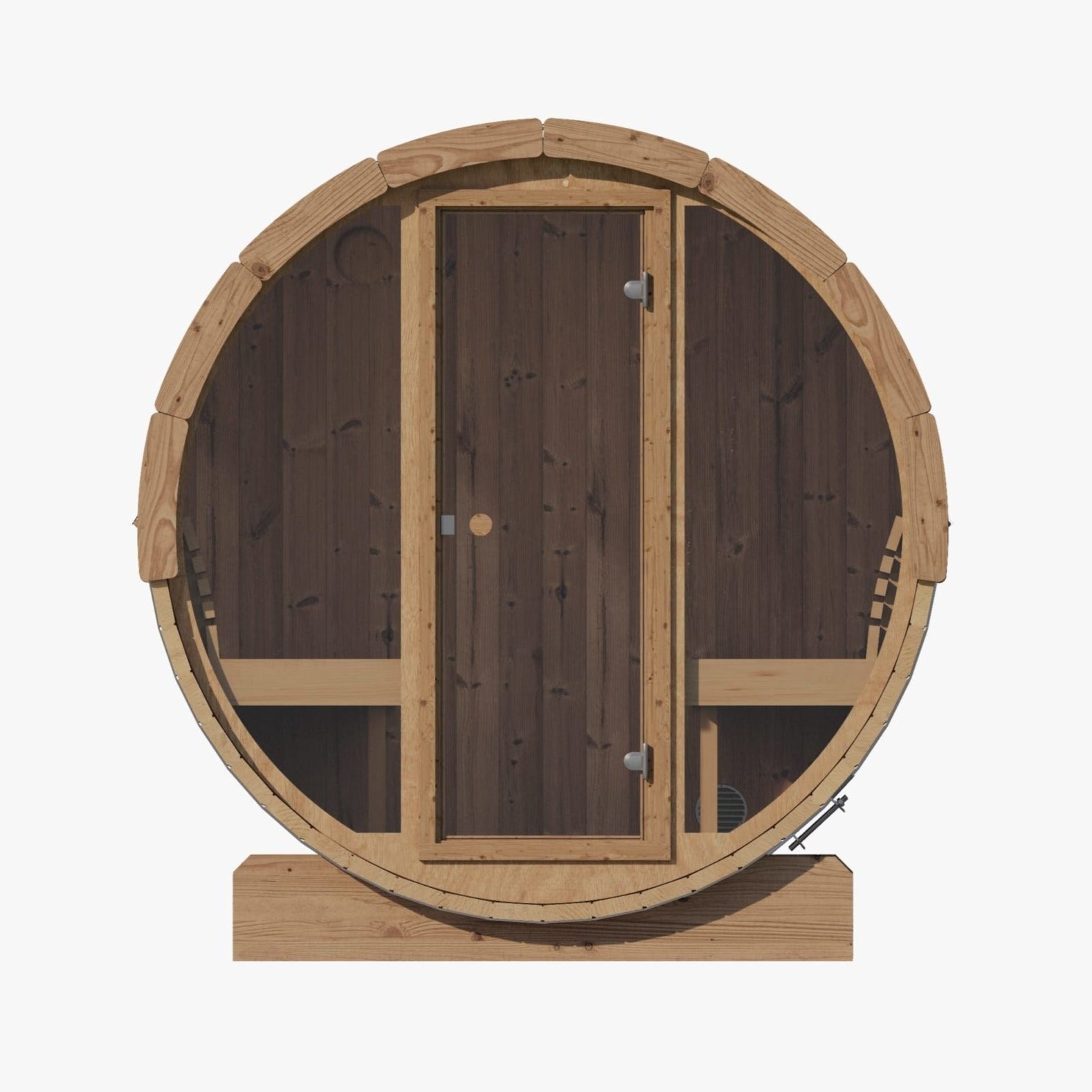SaunaLife 4 Person 6' Long Barrel Sauna | Ergo Model E7 Sauna Life