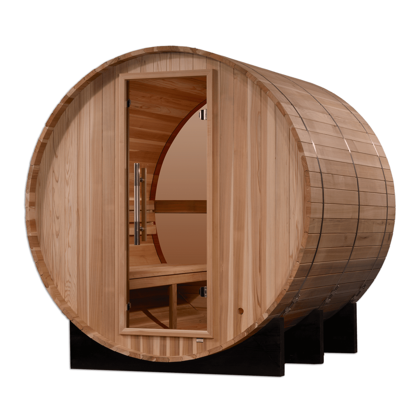 Golden Designs "Zurich" Traditional Outdoor Steam Barrel Sauna (4 Person) Golden Designs