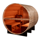 Golden Designs "Zurich" Traditional Outdoor Steam Barrel Sauna (4 Person) Golden Designs